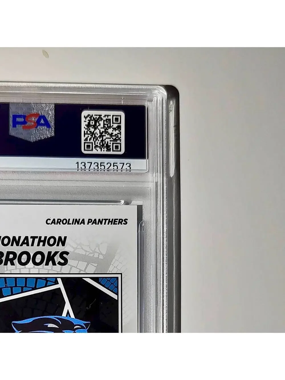 Jonathan Brooks Rookie 2024 Panini Sticker Collection 6/349 #88 Blue Foil PSA 9